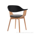 Chaise de salle à manger en bois en plastique de vente chaude DC-S200 (V)